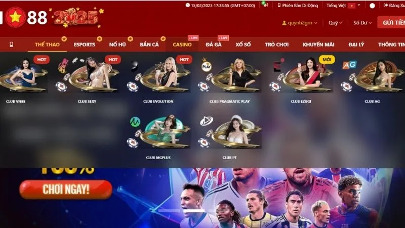 Casino VN88 – Lựa chọn lý tưởng cho các thành viên tham gia cá cược  