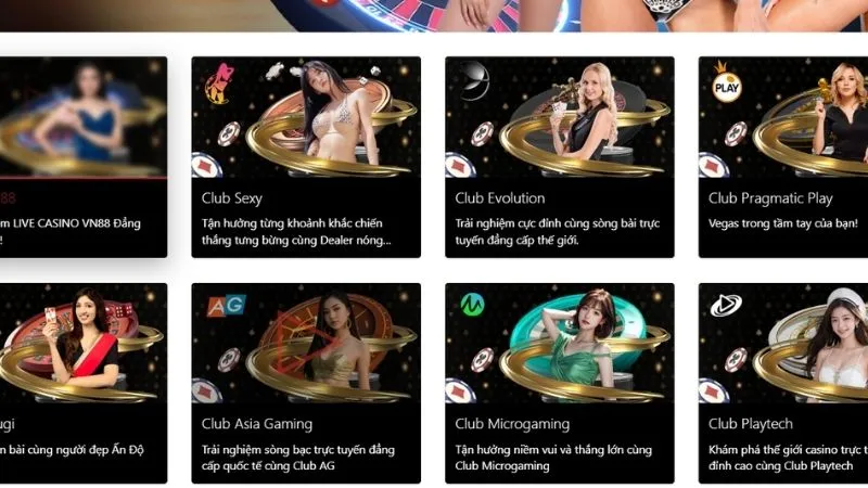 Những điểm nổi bật chỉ có tại Casino VN88