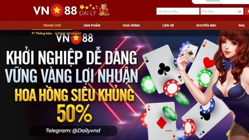 Đại Lý VN88: Chính Sách Hoa Hồng Hấp Dẫn Nhất Cho Anh Em