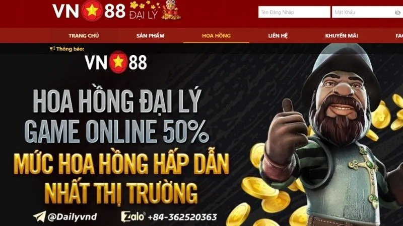 Thông tin tổng quát nhất về đại lý VN88 