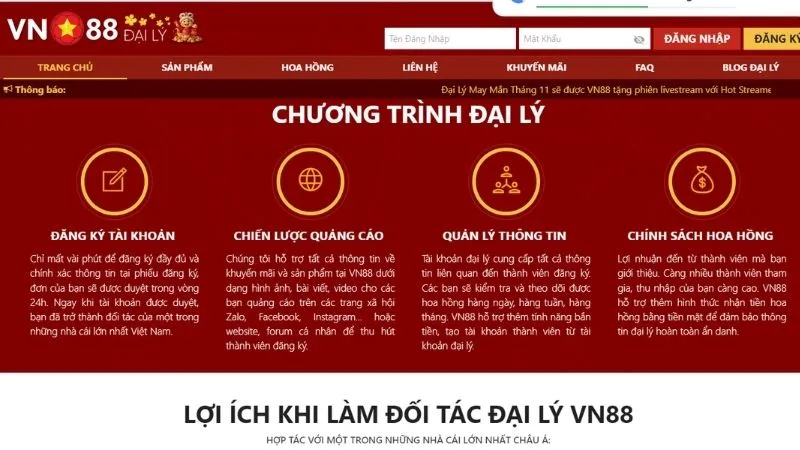 Hướng dẫn đăng ký làm đại lý VN88 một cách dễ dàng 